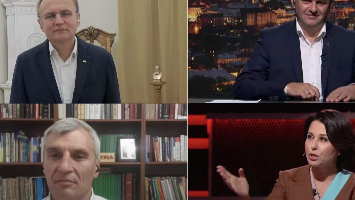 Кандидати у мери Львова поговорили після сварки Дубінського й Притули Кандидати у мери Львова поговорили після сварки Дубінського й Притули
