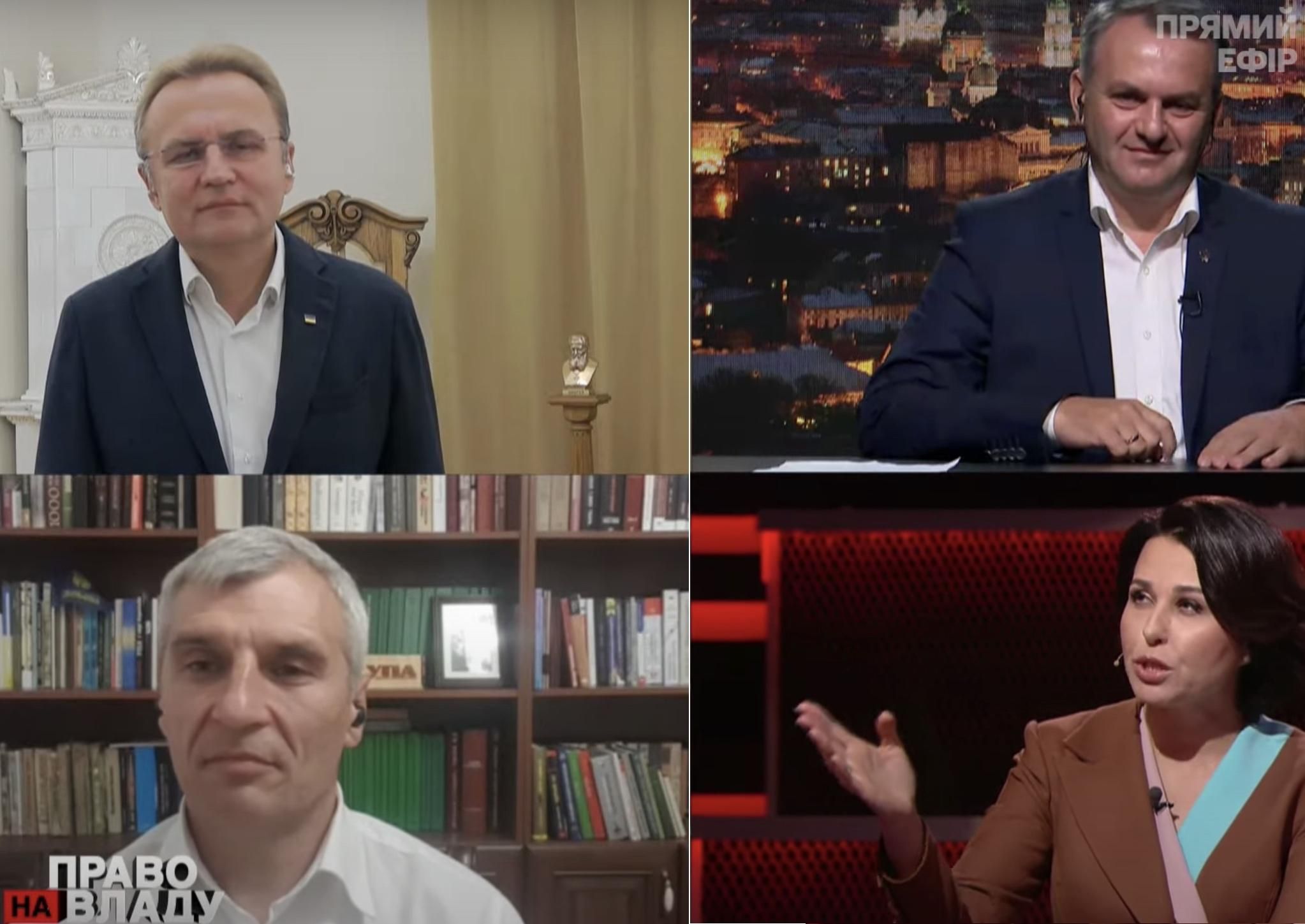 Кандидаты в мэры Львова поговорили после ссоры Дубинского и Притулы